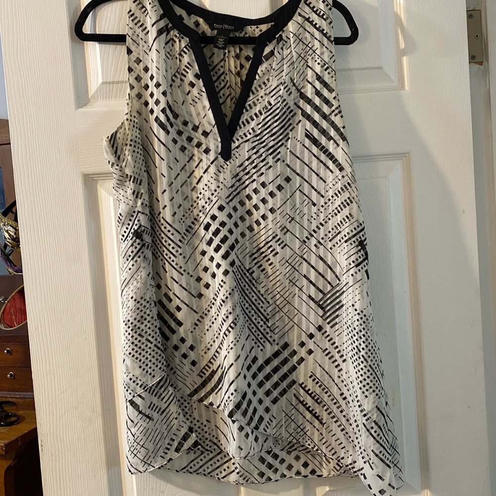 WHBM shirt large great layered with a cardigan